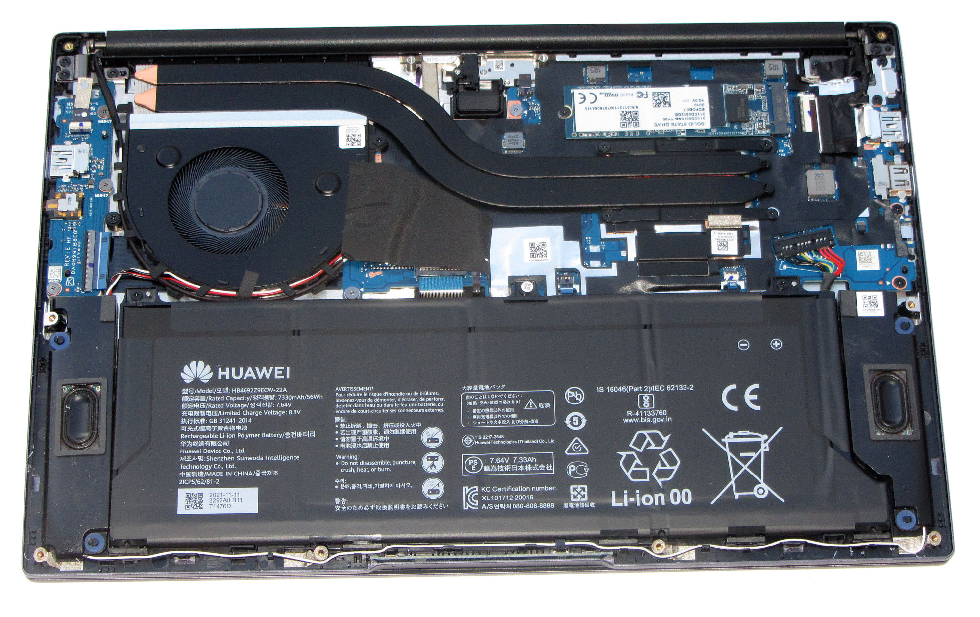How to replace and fix Huawei MateBook 14 KLVC-WFE9L KLVC-WFH9L KLVL-WFH9 backlit US keyboard (Huawei MateBook D 14 (2021))